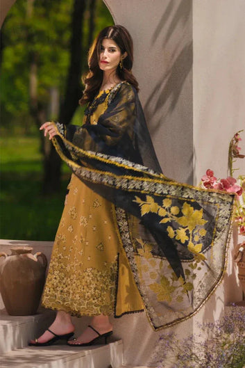 3PC LAWN EMBROIDED SUIT SR - 744