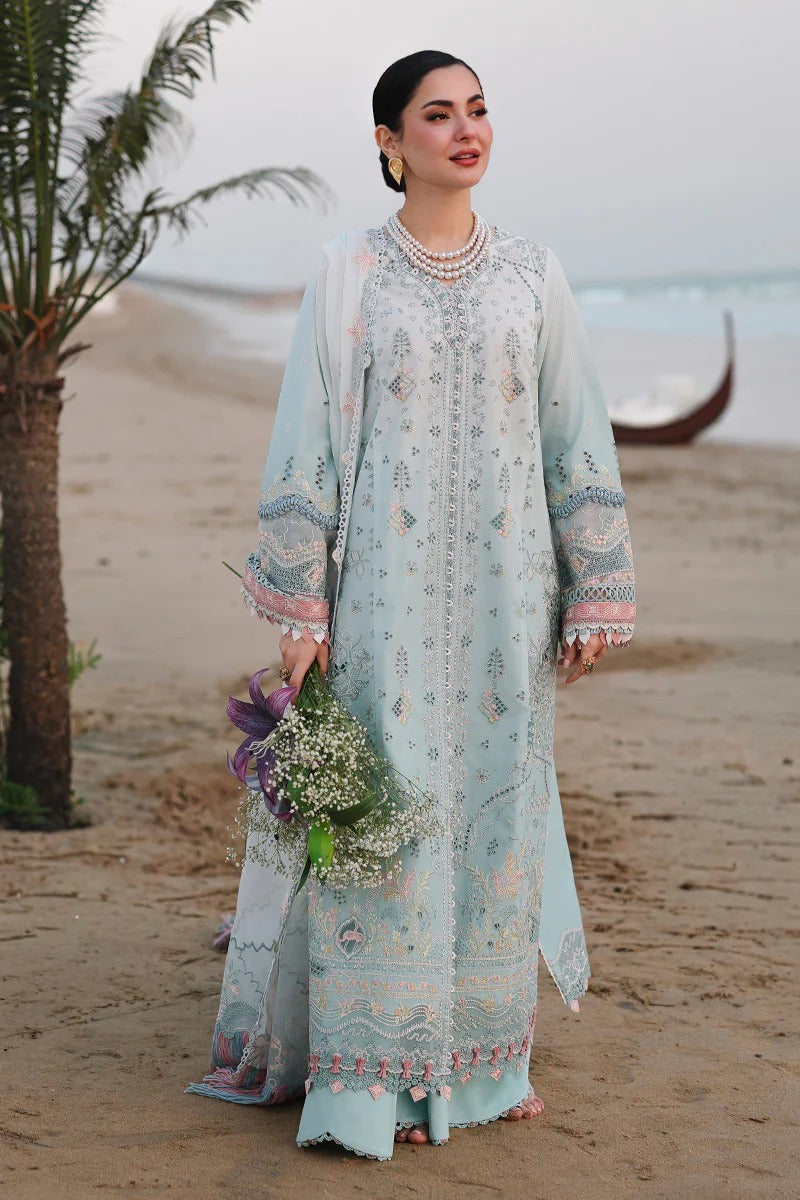 3PC EMBROIDERED LAWN SUIT - SR-730