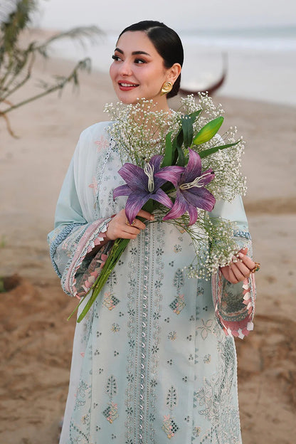 3PC EMBROIDERED LAWN SUIT - SR-730