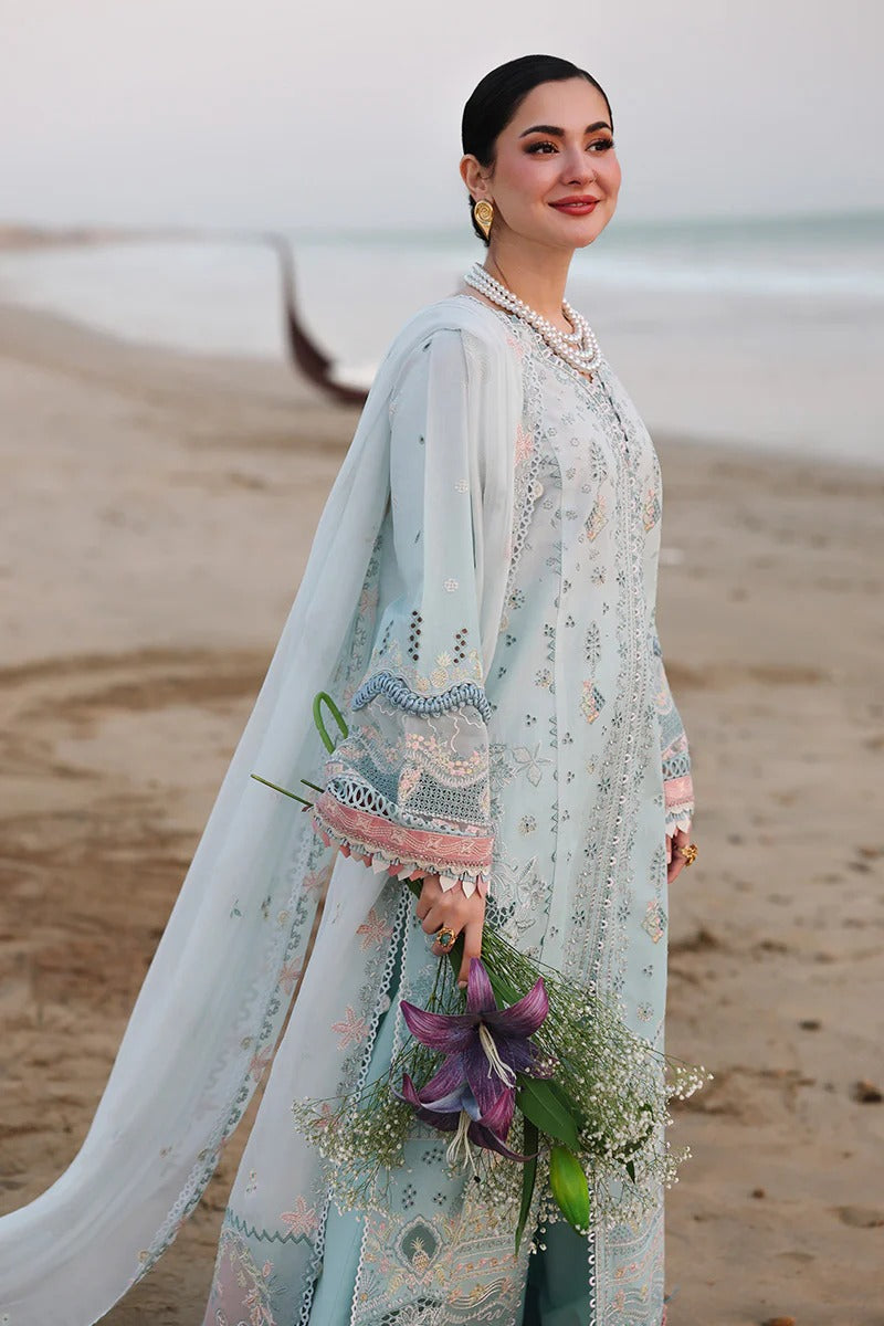3PC EMBROIDERED LAWN SUIT - SR-730