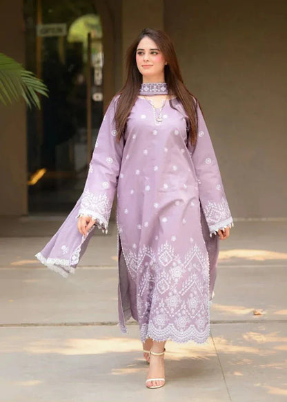 3PC EMBROIDERED LAWN SUIT - SR-765