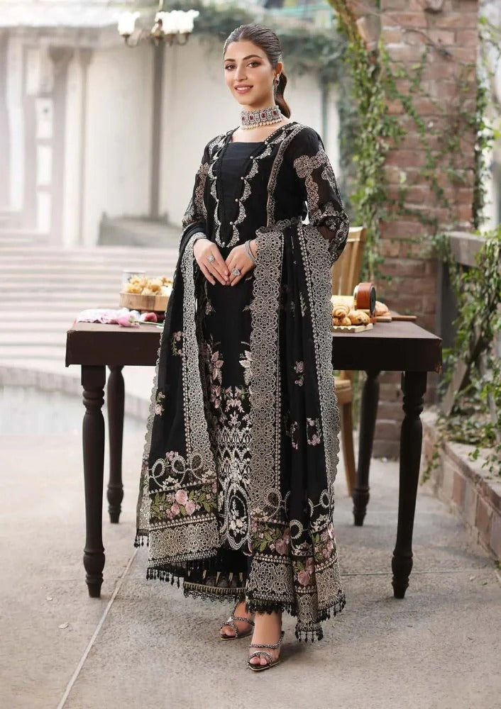 3PC EMBROIDED LAWN SUIT SR - 741