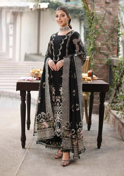 3PC EMBROIDED LAWN SUIT SR - 741