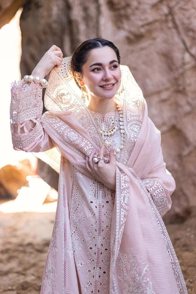 3PC EMBROIDERED LAWN SUIT - SR-734